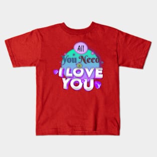 T shirt love Kids T-Shirt